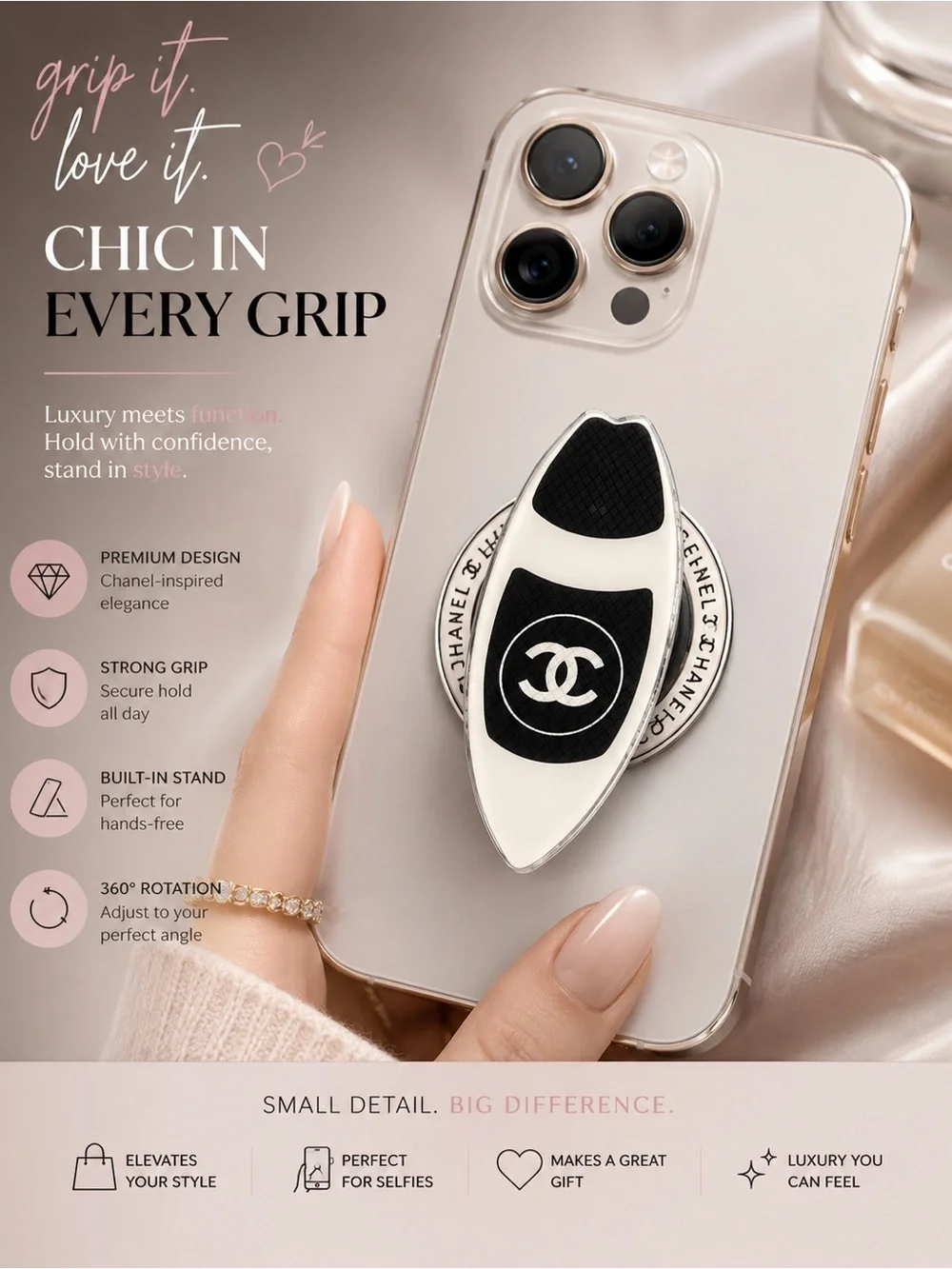 Phone Grip and Stand charm